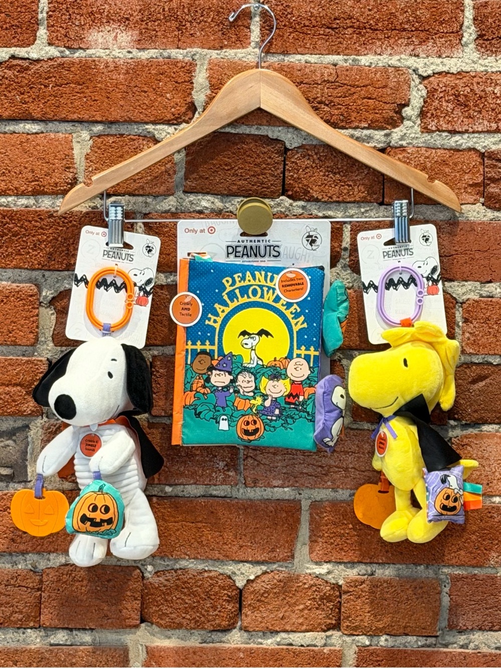 🧡💛 NWT Peanuts Halloween Baby Toy Bundle - Snoopy - Woodstock - Soft Book 💛🧡